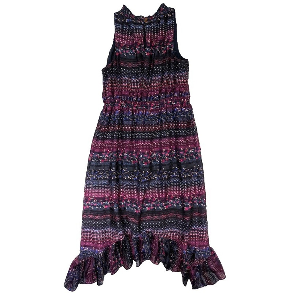 Kensie Midi Dress Womens 14 Rainbow Boho Whimsigoth Cottagecore Garden Party - Picture 2 of 11